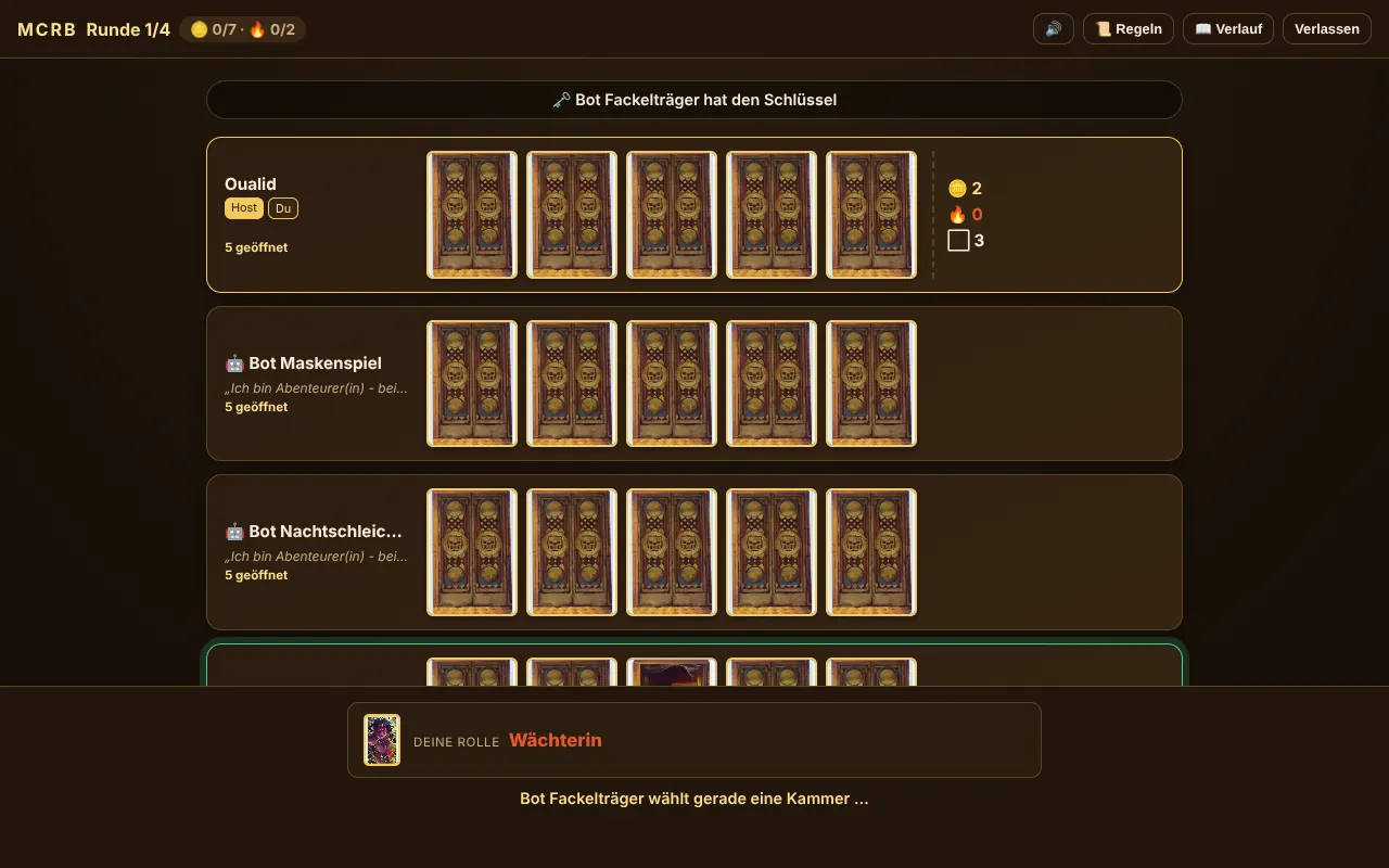 Tempel des Schreckens: Schatzkammern der Spieler